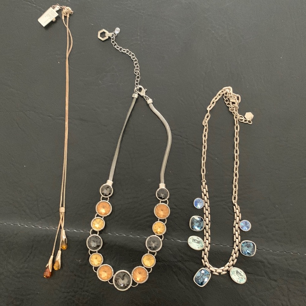 Crystal costume necklaces